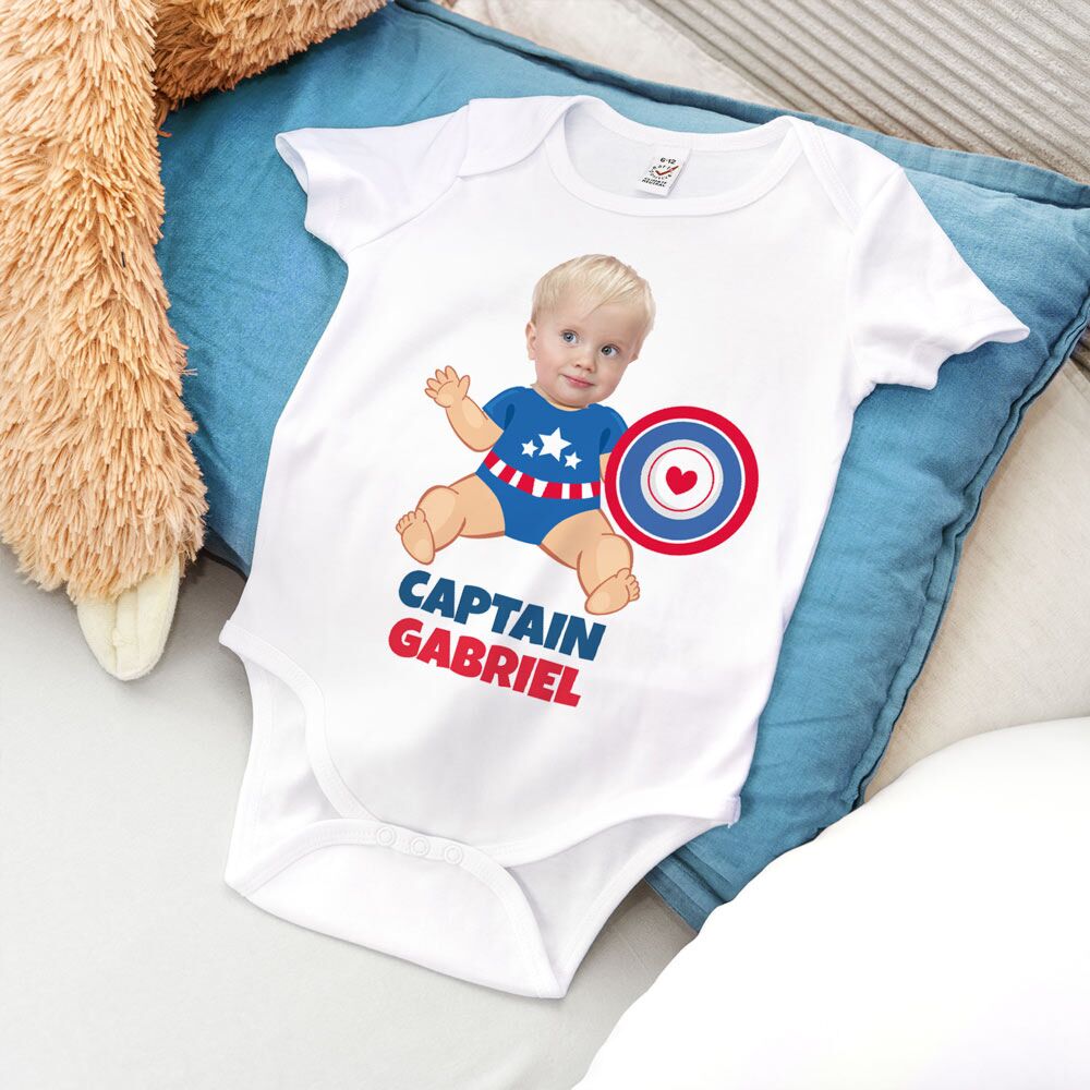 Body bébé personnalisé super-héros