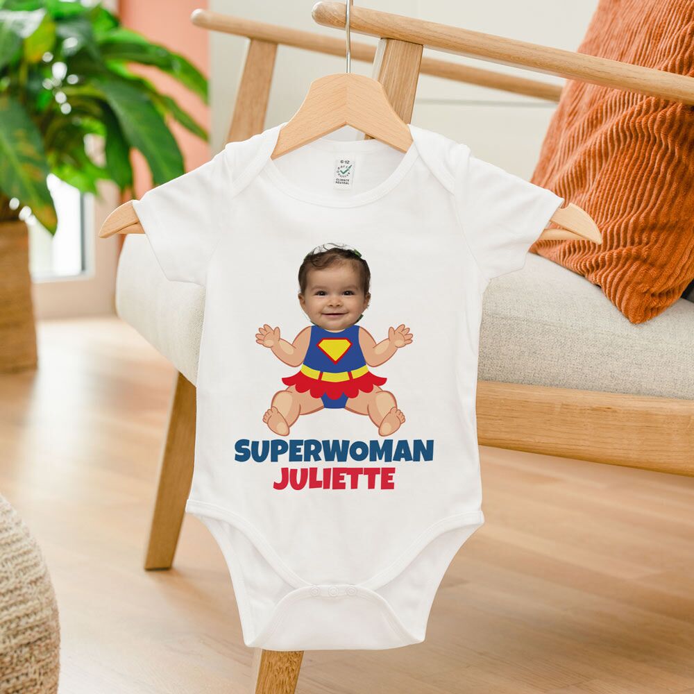 Body bébé personnalisé super-héros