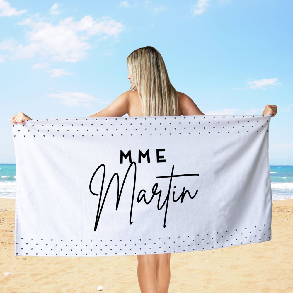 Serviette personnalisée avec différents motifs