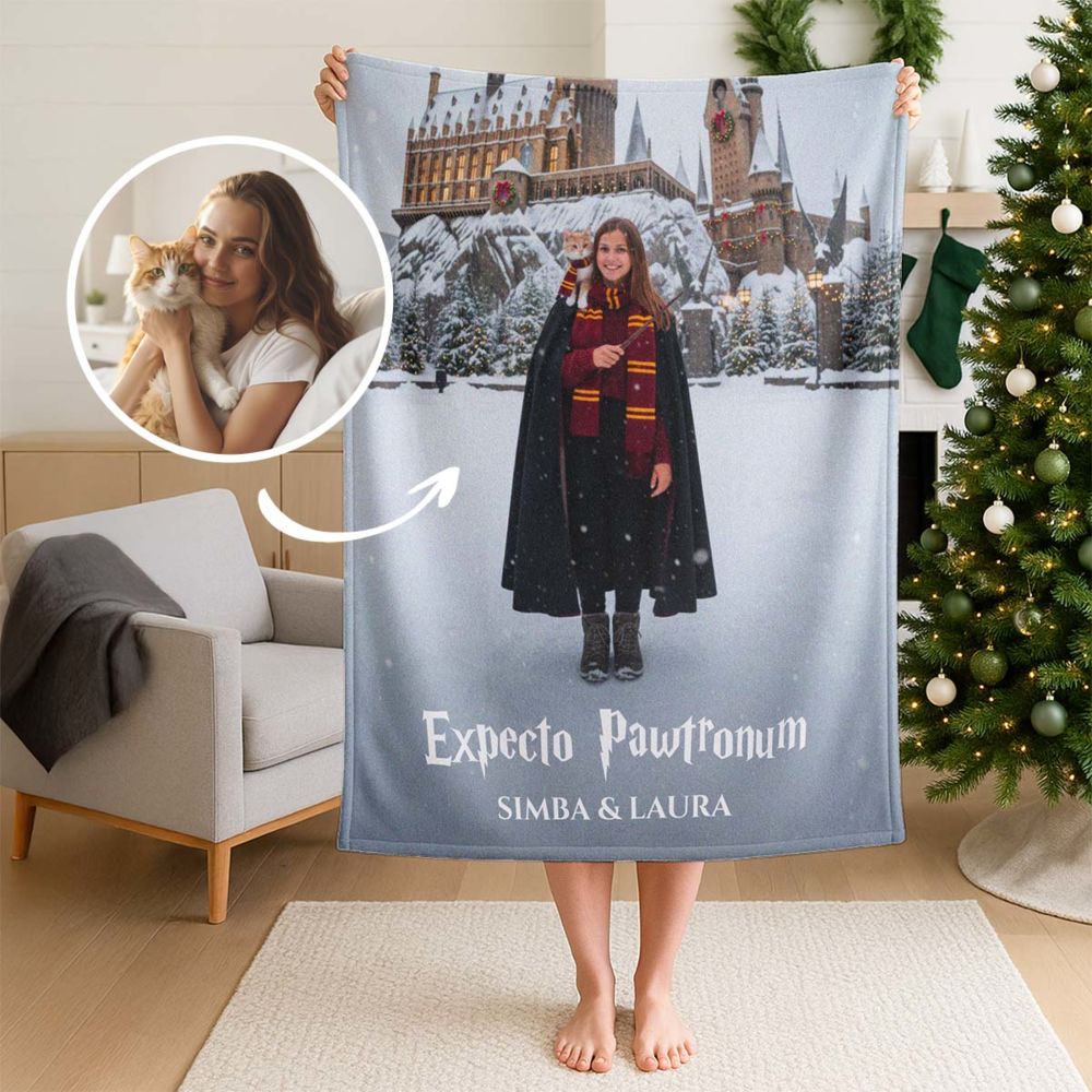 Personalisierbare Decke mit individuellem Zauberdesign