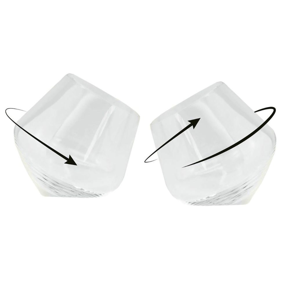 Verres à whisky toupie (Set de 2 verres)