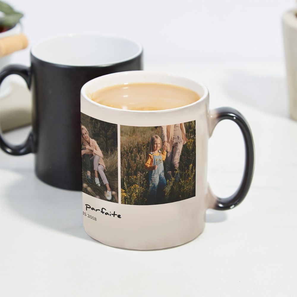 Mug personnalisé avec 3 photos et texte