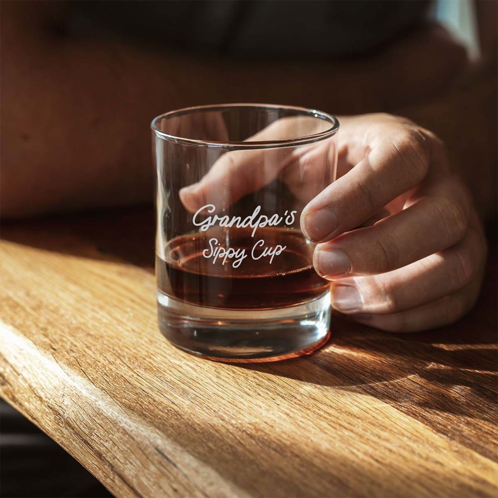 Verre à whisky personnalisé avec texte