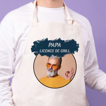 Tablier de cuisine personnalisable avec couleur