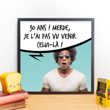 Affiche personnalisable avec photo et bulle