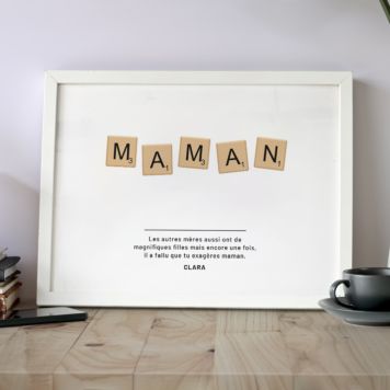 Poster Personnalisable Scrabble