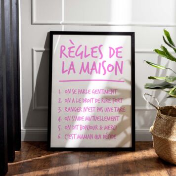 Poster personnalisé Règles