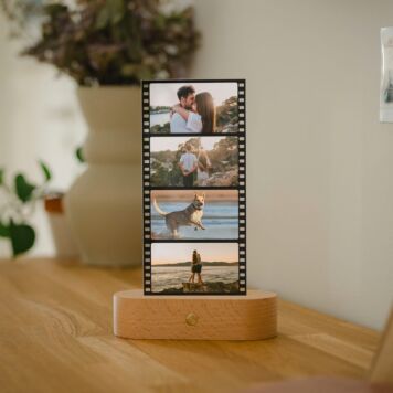 Lampe LED personnalisée Bande de film avec photos