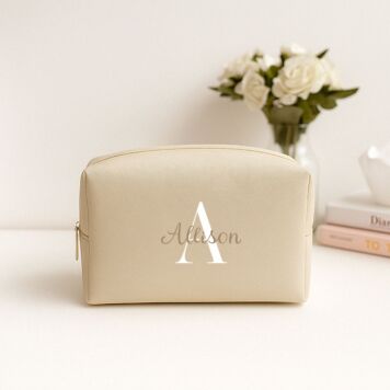 Trousse de toilette personnalisée avec monogramme