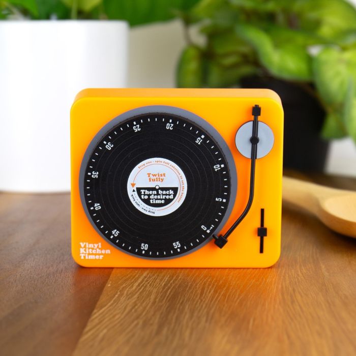 Minuteur de cuisine tourne-disque