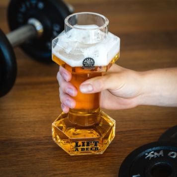 Verre à bière Haltère